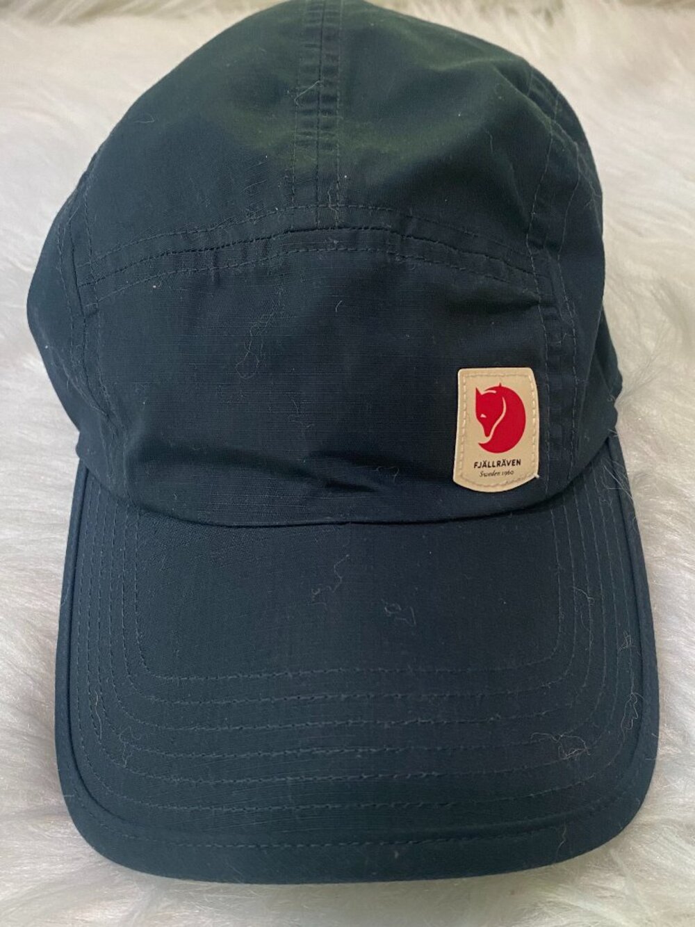 Fjällräven High Coast Lite Wind Cap Cap Navy Blue 5-panel Lightweight Packable